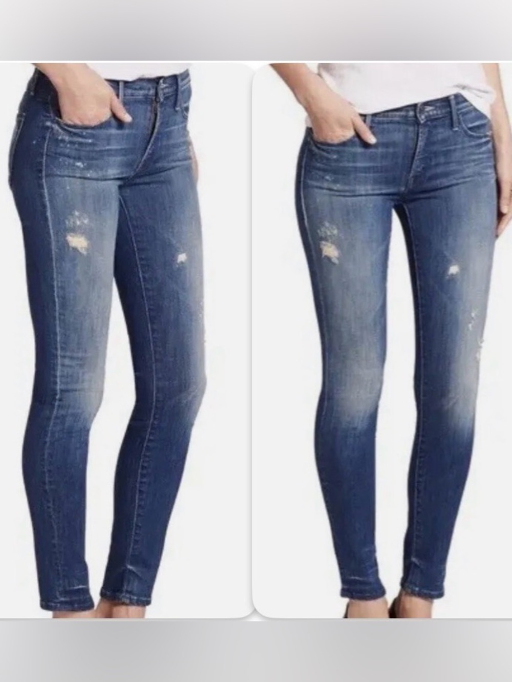 MOTHER The Double Fray Charmer in Take the Edge Off Wash Jean Size 24